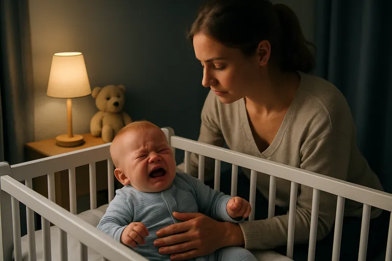 Je baby huilt voor het slapen: oorzaken en zachte oplossingen