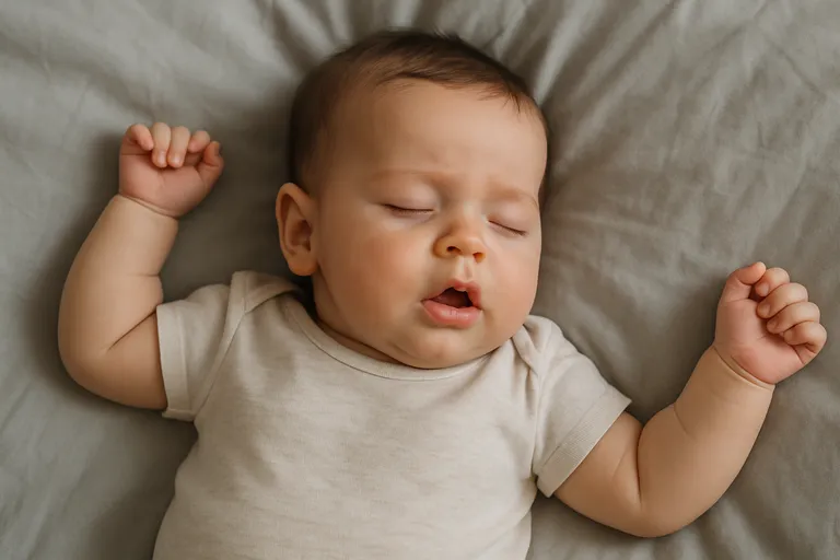 Waarom maken baby's geluiden in hun slaap?